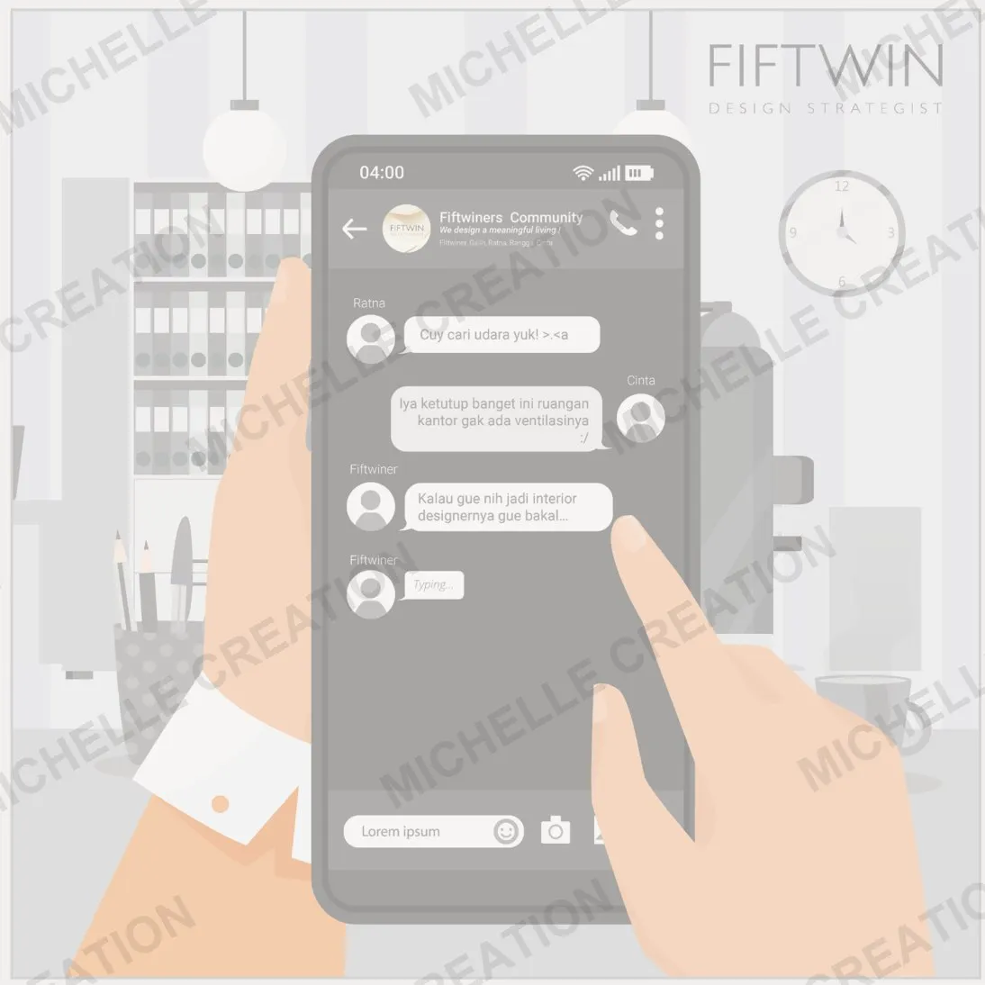 Template konten Instagram bernuansa pastel