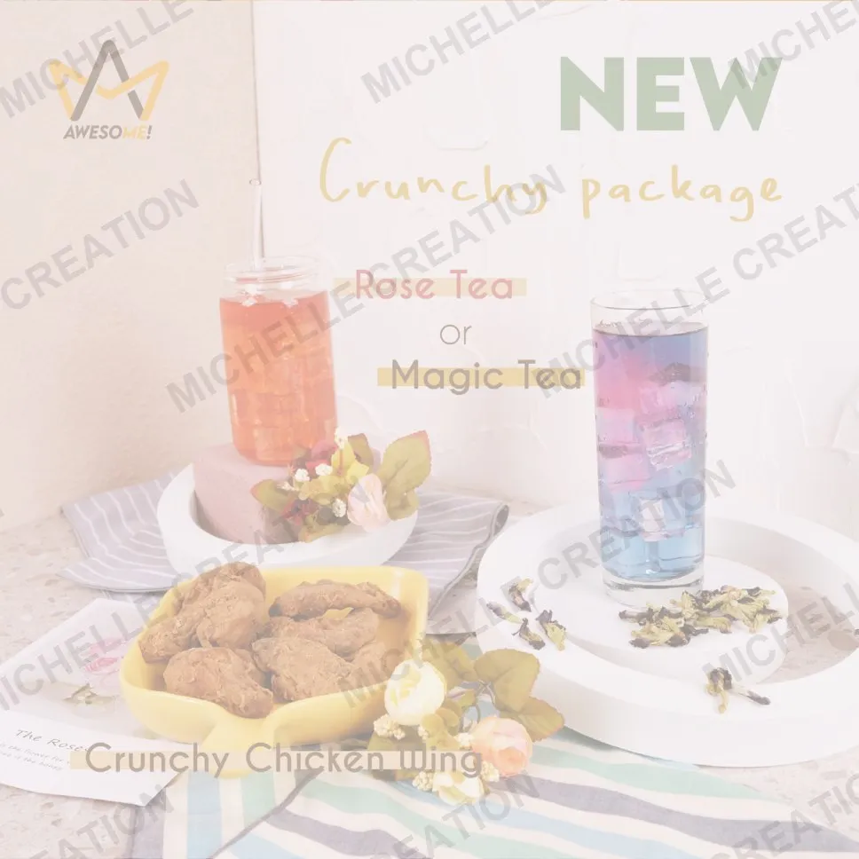 Promo paket crunchy dan minuman